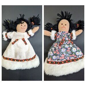 Topsy Turvy My Lil Alaska Eskimo Plush Doll Souvenir Reversible 2 in 1 9"